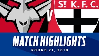 Essendon v St Kilda Highlights | Round 21, 2018 | AFL