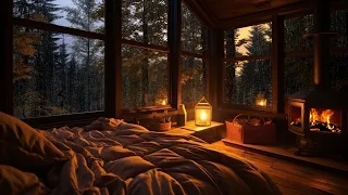 Quiet Your Mind with Sounds of Rain and Thunder On Window for Deep Sleep, Relax Mood | Cozy Room 🌙