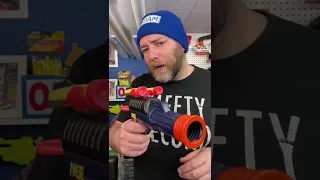 The very first Nerf dart blaster! 1992 Sharpshooter! Works great - those are heavy (and rare) darts!