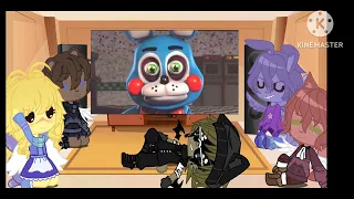 Fnaf 1 react to Withered Animatronics in a Nutshell