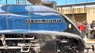 60007 “Sir Nigel Gresley” departs London Kings Cross on its first railtour of 2024! | 02/03/24