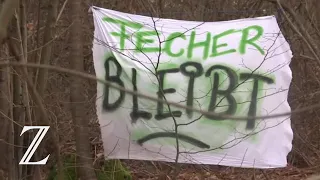 Räumung im Fechenheimer Wald bei Frankfurt am Main beginnt