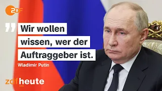 Putin macht erstmals "radikale Islamisten" für Terror-Anschlag verantwortlich | heute journal