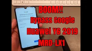 BOOM!!! Huawei Y6 2019 MRD-LX1. Remove Google Account, Bypass FRP.