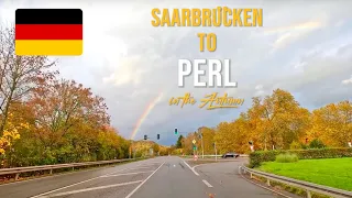 Driving in Germany 🇩🇪 from Saarbrücken to Perl in November 2023.