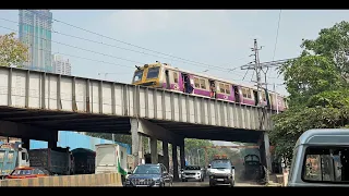 Harbour Line Local Trains In Mumbai - Rail Over Road Bridge