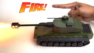 Making Mini RC Tank, It can Fire too !!