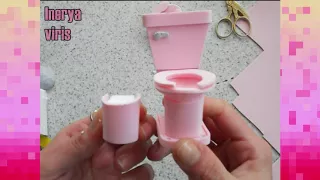 Tutorial MUEBLES DE BAÑO Lavabo y Retrete miniatura para MAQUETAS DIY Inerya viris