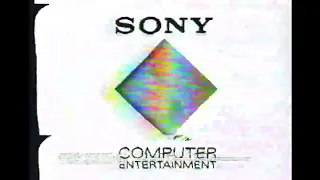 The PlayStation1 startup intro on vhs but it suffers from generation loss