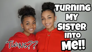 Turning My Sister Into Me (Sister Swap Transformation) | LexiVee03