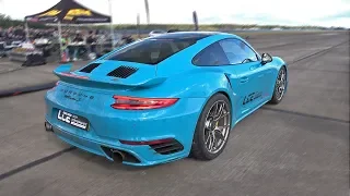 1100HP Porsche 991 Turbo S by ES Motor 1/2 Mile Accelerations!