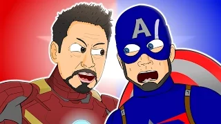 ♪ CAPTAIN AMERICA: CIVIL WAR THE MUSICAL - Animated Song Parody