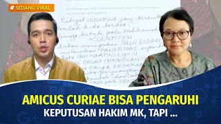 Amicus Curiae Dinilai Bisa Pengaruhi Putusan Hakim MK, Tapi ... | SEDANG VIRAL