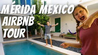 Hidden LUXURY Airbnb | Center of Mérida Mexico! Only $140 per night | Full Tour (Yucatán, Airbnb)