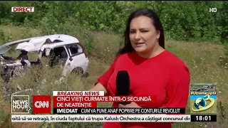 Imagini înfiorătoare de la locul accidentului din Teleorman