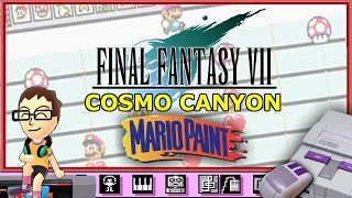 Cosmo Canyon from Final Fantasy VII on Mario Paint