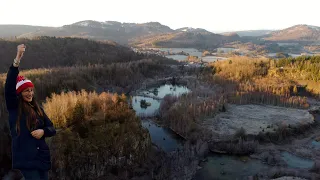 Renatured Quarry revisited - cinematic fpv