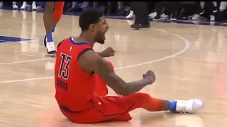 PAUL GEORGE HITS A CLUTCH AND 1 THREE || THUNDER VS 76ERS