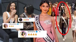 Beauty Queens & Famous Celebs React to Anntonia & Michelle's Photo, Charity Gala Outfit!