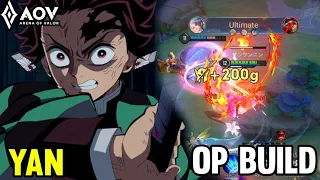 AOV : YAN/TANJIRO GAMEPLAY | OP BUILD - ARENA OF VALOR LIÊNQUÂNMOBILE ROV COT