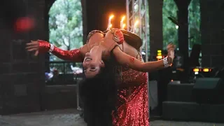 ARABIC MAGIC! Beautiful belly dance with candles at the wedding