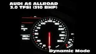 Audi A6 allroad 3.0 tfsi 0-100km/h run in dynamic mode