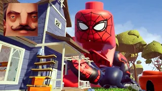 Hello Neighbor - My New Neighbor Big Lego Spider-Man Act 1 Gameplay Walkthrough