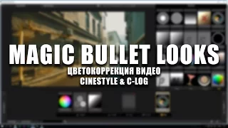 Цветокоррекция видео CineStyle и C-LOG | MAGIC BULLET LOOKS (Часть 2)