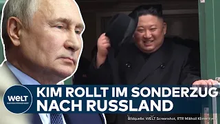KIM TRIFFT PUTIN: Kreml bestätigt Besuch – Nordkoreanischer Machthaber sitzt im Zug nach Russland