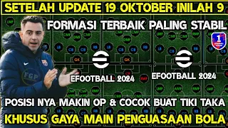 INILAH 9 FORMASI DEFAULT TERBAIK PALING STABIL KHUSUS UNTUK PENGUASAAN BOLA DI EFOOTBALL 204 MOBILE