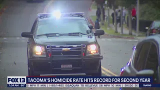 Tacoma's homicide rate hits record for second year | FOX 13 Seattle