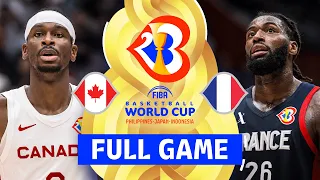 Canada vs France | Full Basketball Game | FIBA Basketball World Cup 2023