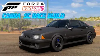 Forza Horizon 5 | 1993 FORD MUSTANG SVT SC COBRA R | RWD RACE BUILD + TUNE AND TEST RACE