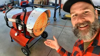 Diesel shop heater that will blow your mind!! Heats my huge shop in minutes!