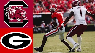 South Carolina vs #3 Georgia Highlights (F/2OT) | NCAAF Week 7 | College Football Highlights