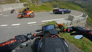 KTM 890 Duke R | Cloudy day at SustenPass | RAW