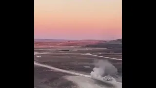 M2A3 Bradley IFV demonstrating turret traverse and BGM-71 TOW Launcher#short #army #missile