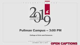 Spring 2019 3 p.m. Commencement Ceremony [captioned]