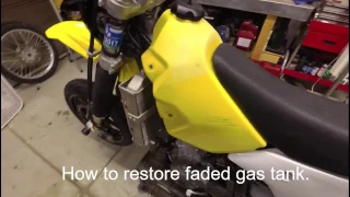 Restore plastic gas tank