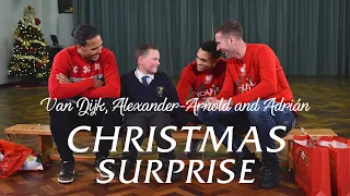 Van Dijk, Alexander-Arnold & Adrian's Christmas surprise at local school | INCREDIBLE REACTIONS!!