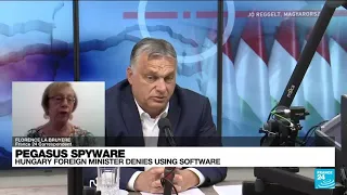 Hungary foreign minister denies using Pegasus spyware • FRANCE 24 English