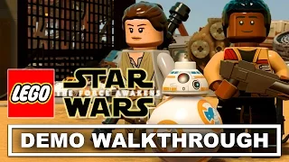 Lego Star Wars: The Force Awakens DEMO Gameplay Walkthrough (PS4)