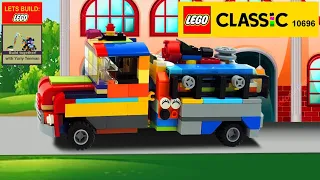 LEGO 10696 Fire Truck 🚒 MOC. How to Build Lego Classic Fire Department Truck 💰💲 Save Money & Space 👍