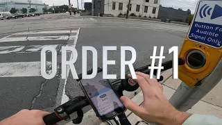 POV Uber Eats Bike Driver Routine. How does Uber Eats work from the driver's side? Side Hustle Idea