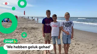 Julian, Christoph en Arjen werden uit zee gered