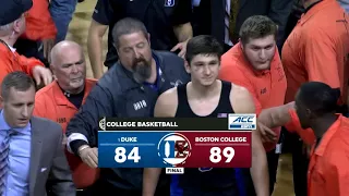 Boston College fans storm court after beating No. 1 Duke | ESPN