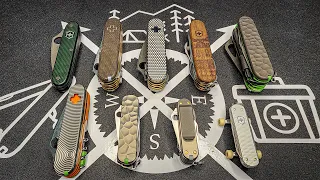 Nine Custom Swiss Army Knives compared
