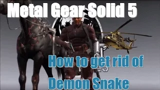 Metal gear solid V how to get rid of blood (demon snake)