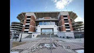 Bryant-Denny Stadium construction as renovation begins