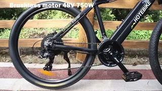 Electric Bike 750 watt 26 inch Frame Powerful Hub Motor 48v 13ah Battery